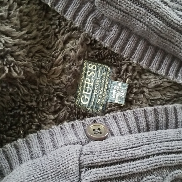 Guess Fleece knitted Cardigan - Picture 4 of 8